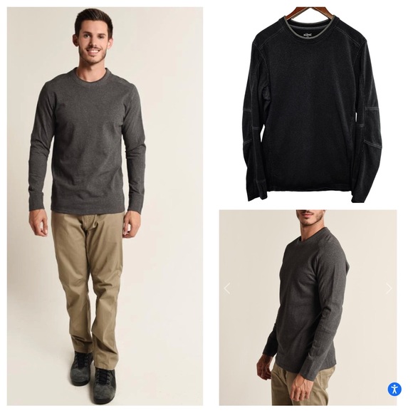 Kuhl Other - Kuhl Ace Black Long Sleeve Pullover Size Medium Vented Mid Weight Style 7206